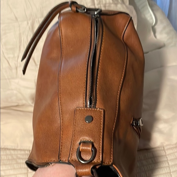 Classic Brown Leather Realer Hobo Shoulder Bag Boho - Picture 5 of 7